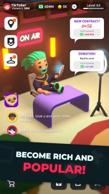 Idle Tiktoker Симулятор: Стань звездой Тик Тока screenshot №2