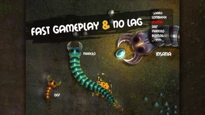 Insatiable.io -Скользящие змеи screenshot №6